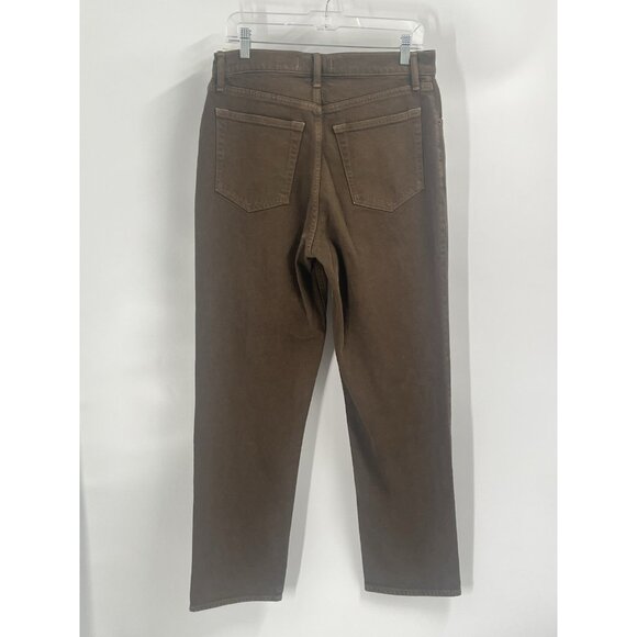 Abercrombie & Fitch The 90s Straight Ultra High Rise Jeans Brown Sz 30 NWT - Picture 4 of 6